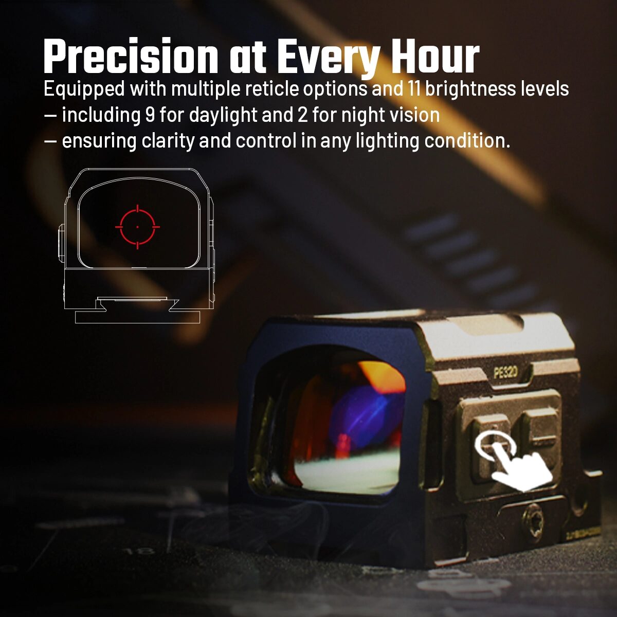 Aimwin uzavřený kolimátor Red Dot PE320 - Obrázek 7