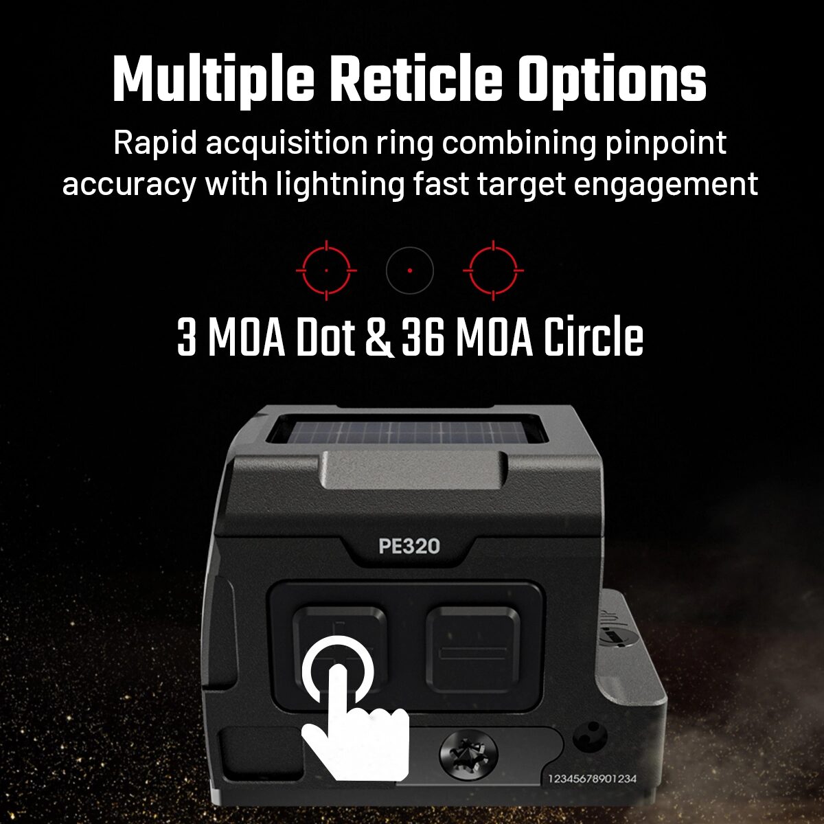 Aimwin uzavřený kolimátor Red Dot PE320 - Obrázek 3