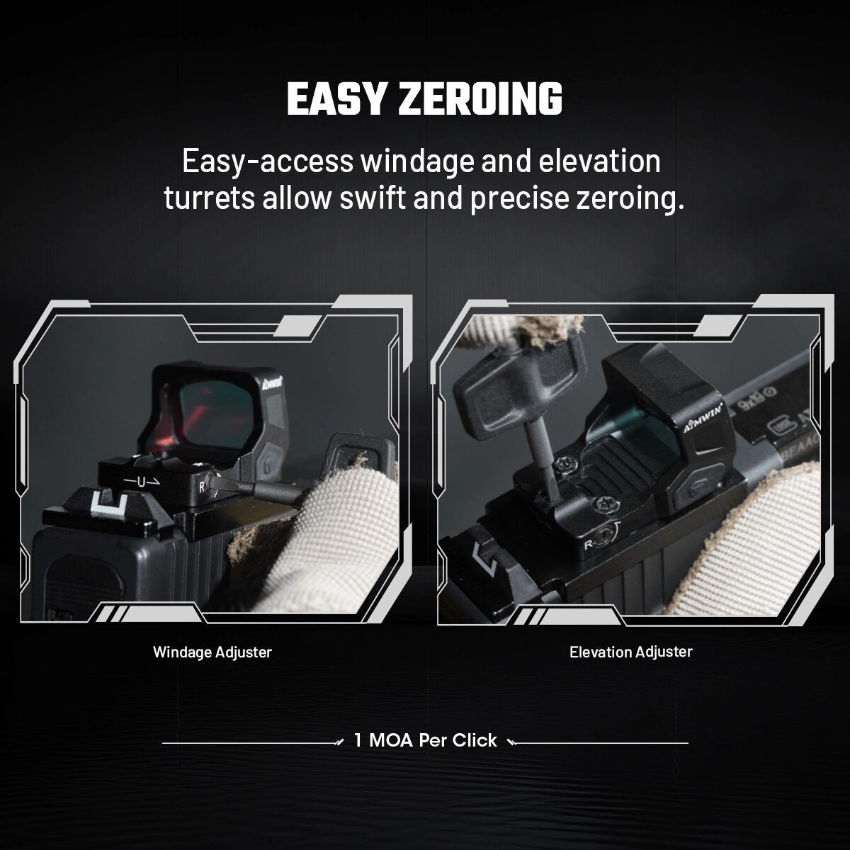 Aimwin Red Dot kolimátor RMSc Footprint PN330 - Obrázek 2