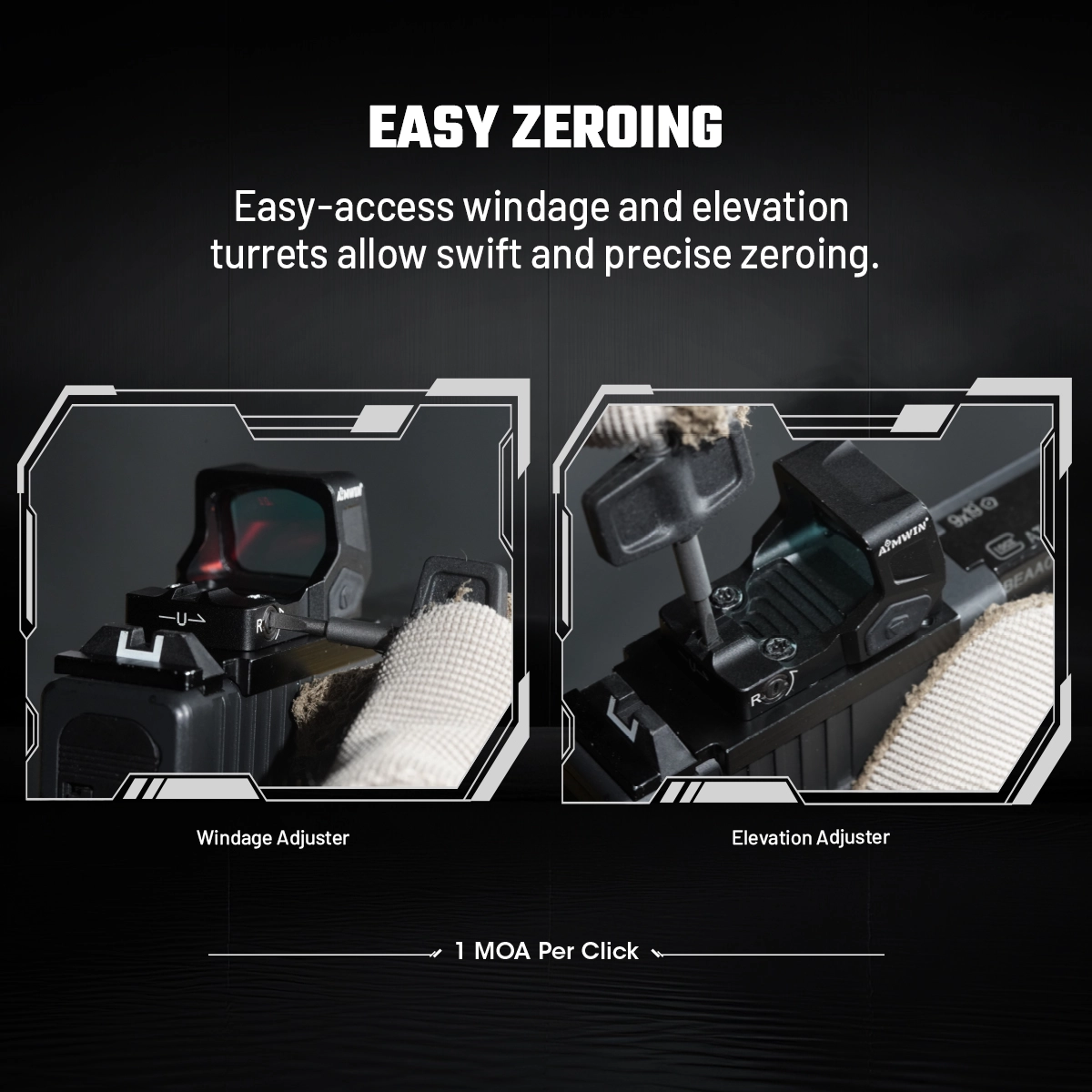 Aimwin Red Dot kolimátor RMSc Footprint PN330 - Obrázek 2